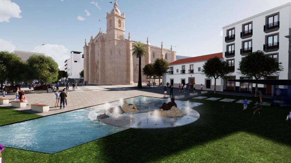 La fuente. El monumento central cambiará su ubicación. / HOY