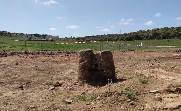 Los restos hallados en las obras del AVE en Cáceres son romanos y se volverán a tapar