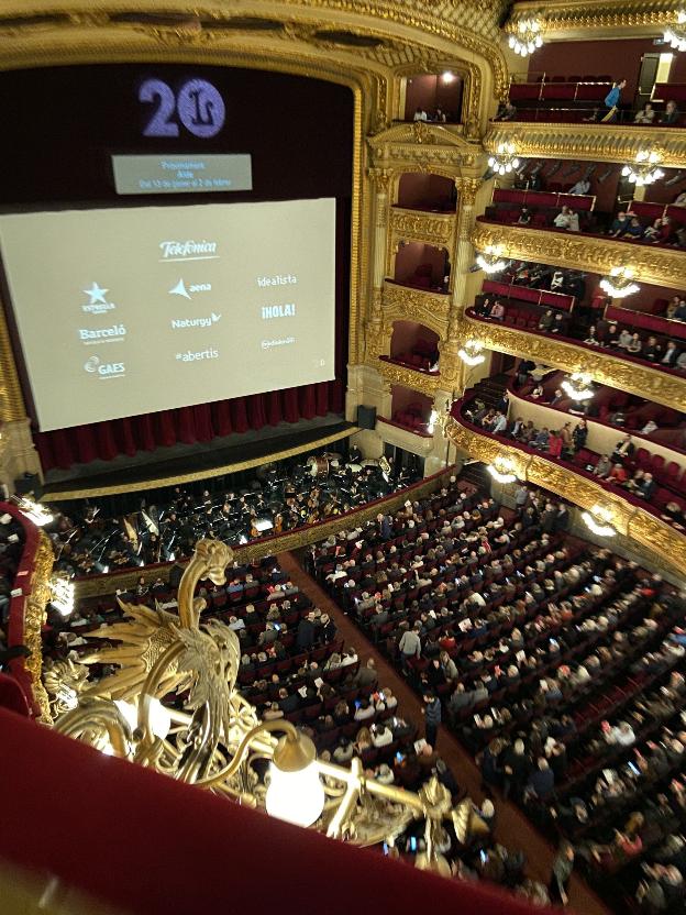 El Teatro del Liceo, justo antes de Pagliacci/Cavallería Rusticana. / E. R.