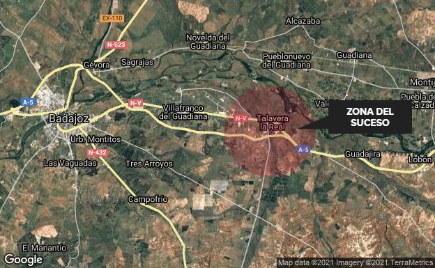 Dos heridos en un accidente de tráfico en la A-5 cerca de Talavera