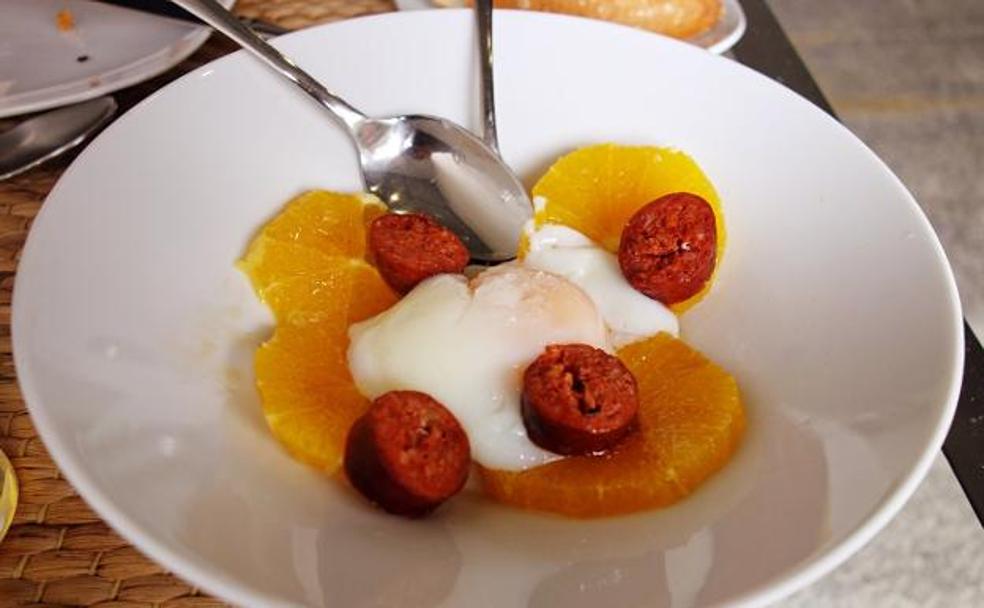 Restaurante Sol: «Huevo poché en Los Barruecos»