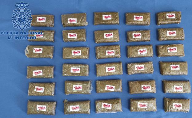 Siete detenidos en Badajoz acusados de tráfico de polen de hachís