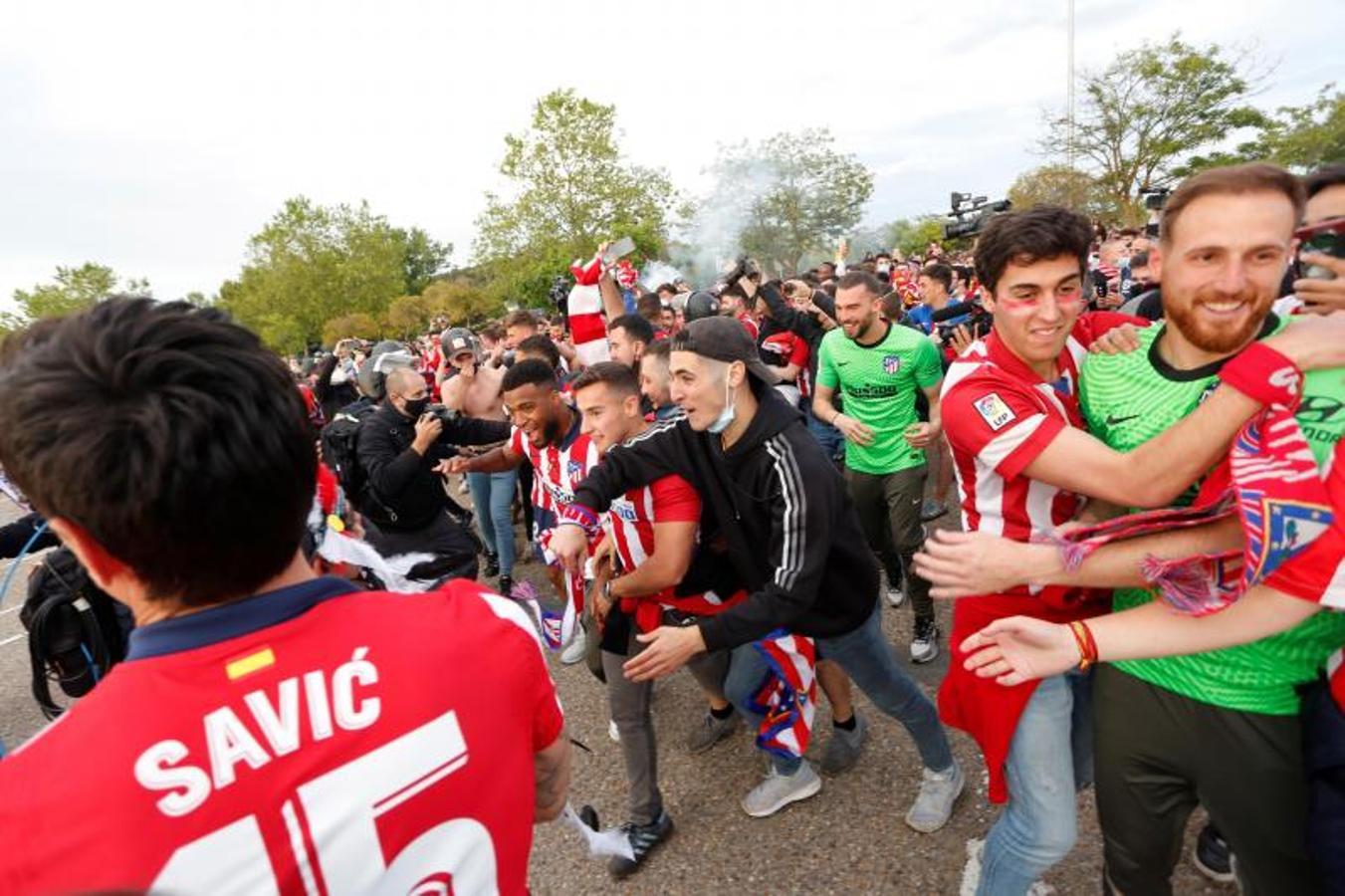 Las mejores imágenes del desplazamiento atlético a Valladolid