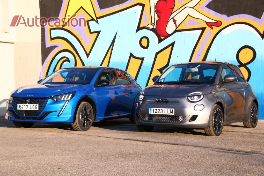 Fotogalería: FIAT 500e vs. Peugeot e-208