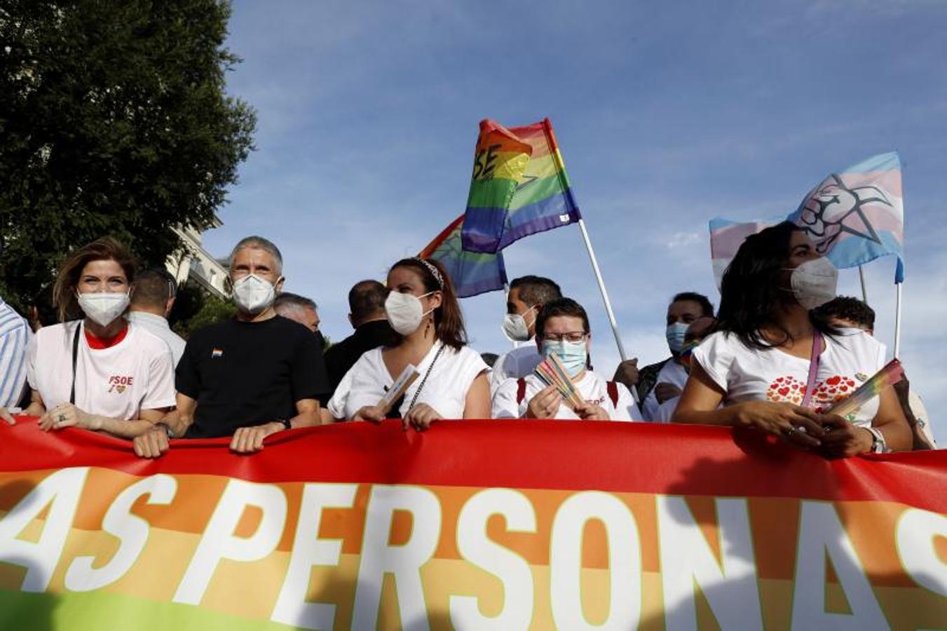 La pandemia marca el desfile del Orgullo en Madrid