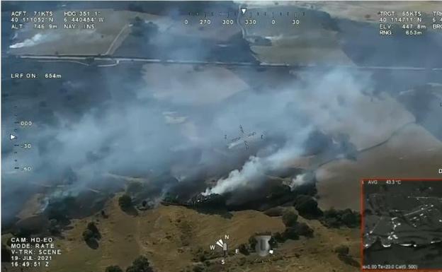 Extinguido el incendio de Calzadilla y en fase de control el de Guijo de Coria