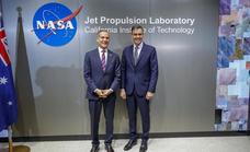 Sánchez promociona la tecnología aeroespacial española en la NASA