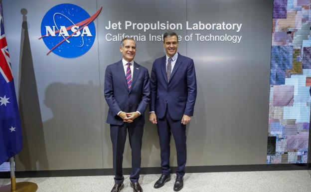 Sánchez promociona la tecnología aeroespacial española en la NASA