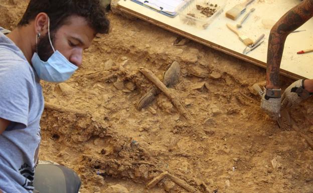 Hallados los restos de tres represaliados del franquismo en una fosa de Cabeza la Vaca