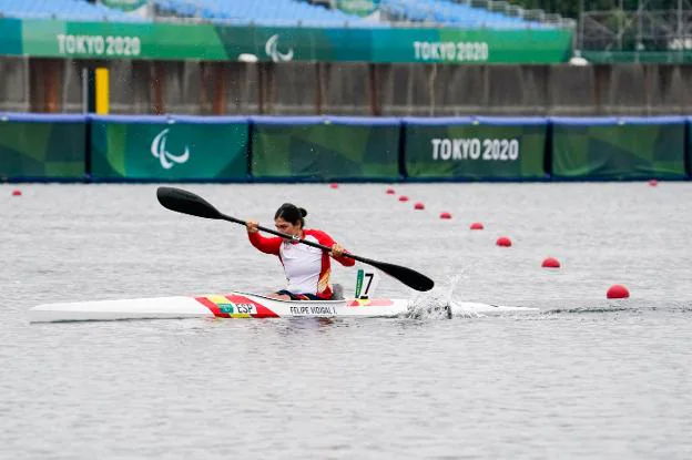 Inés Felipe durante la final B de los Juegos Paralímpicos. / CPE