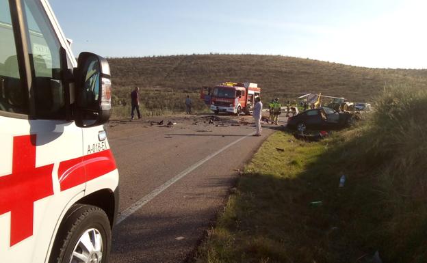 Muere el conductor de un turismo tras el choque frontal con un camión cerca de Palomas