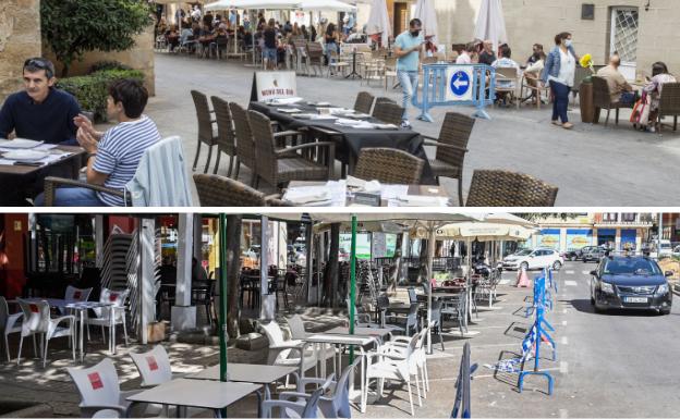 Cáceres, Badajoz y Plasencia no reducirán las terrazas hasta después de Navidad