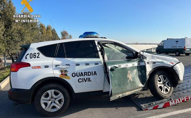 Detenido en Plasencia tras saltarse un control, embestir a un coche de la Guardia Civil y darse a la fuga