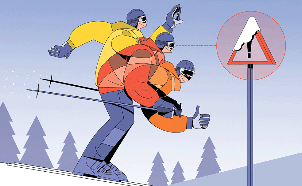 Reduce riesgos cuando vayas a esquiar