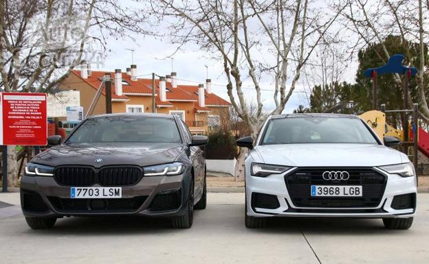 Audi A6 55 TFSIe vs. BMW 545e: probamos las versiones híbridas enchufables