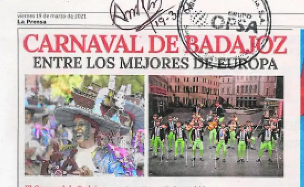 Artículo sobre el Carnaval de Badajoz publicado en Honduras.