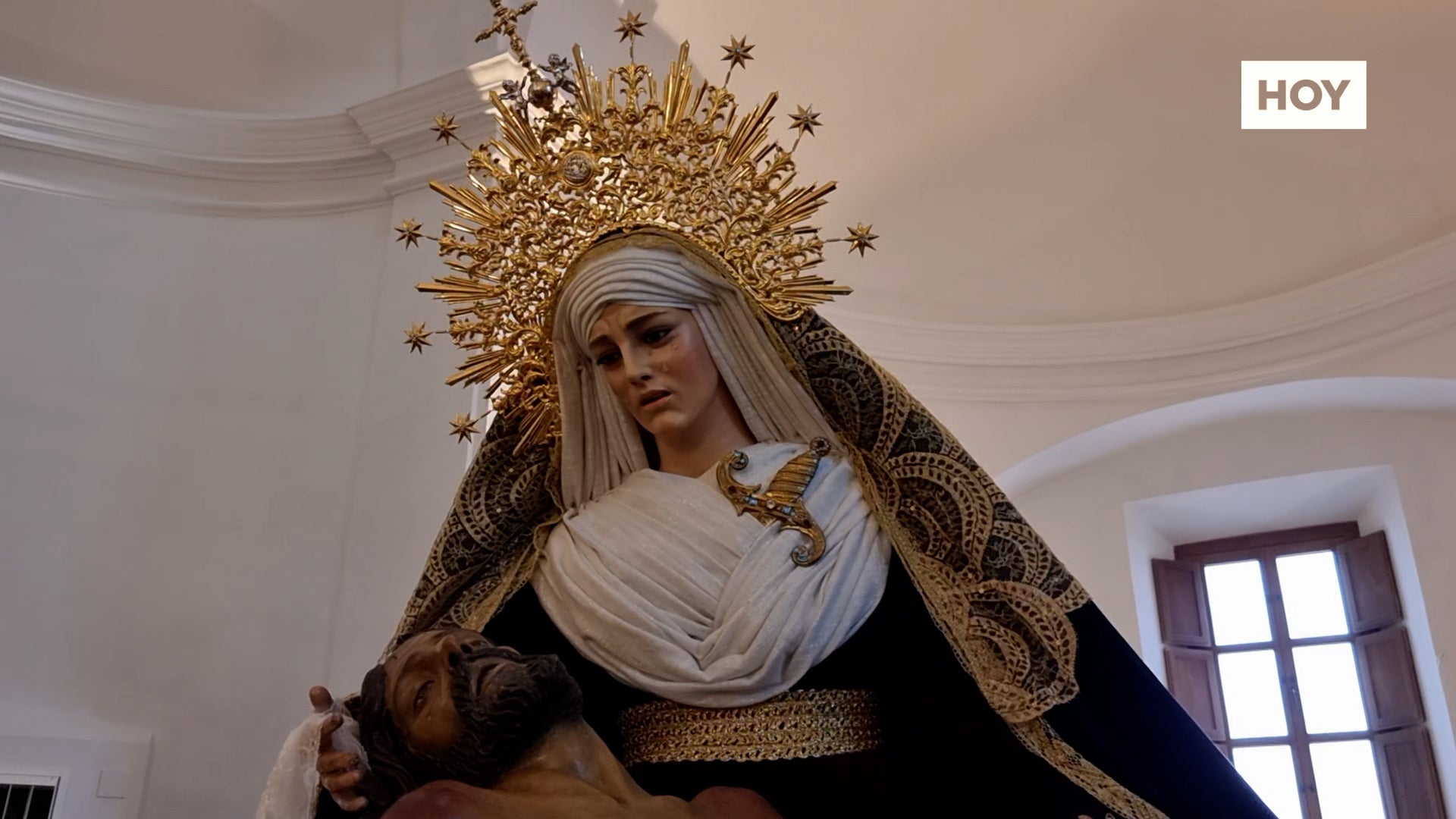 Una exposición recorre la historia de la Cofradía Ferroviaria de Mérida