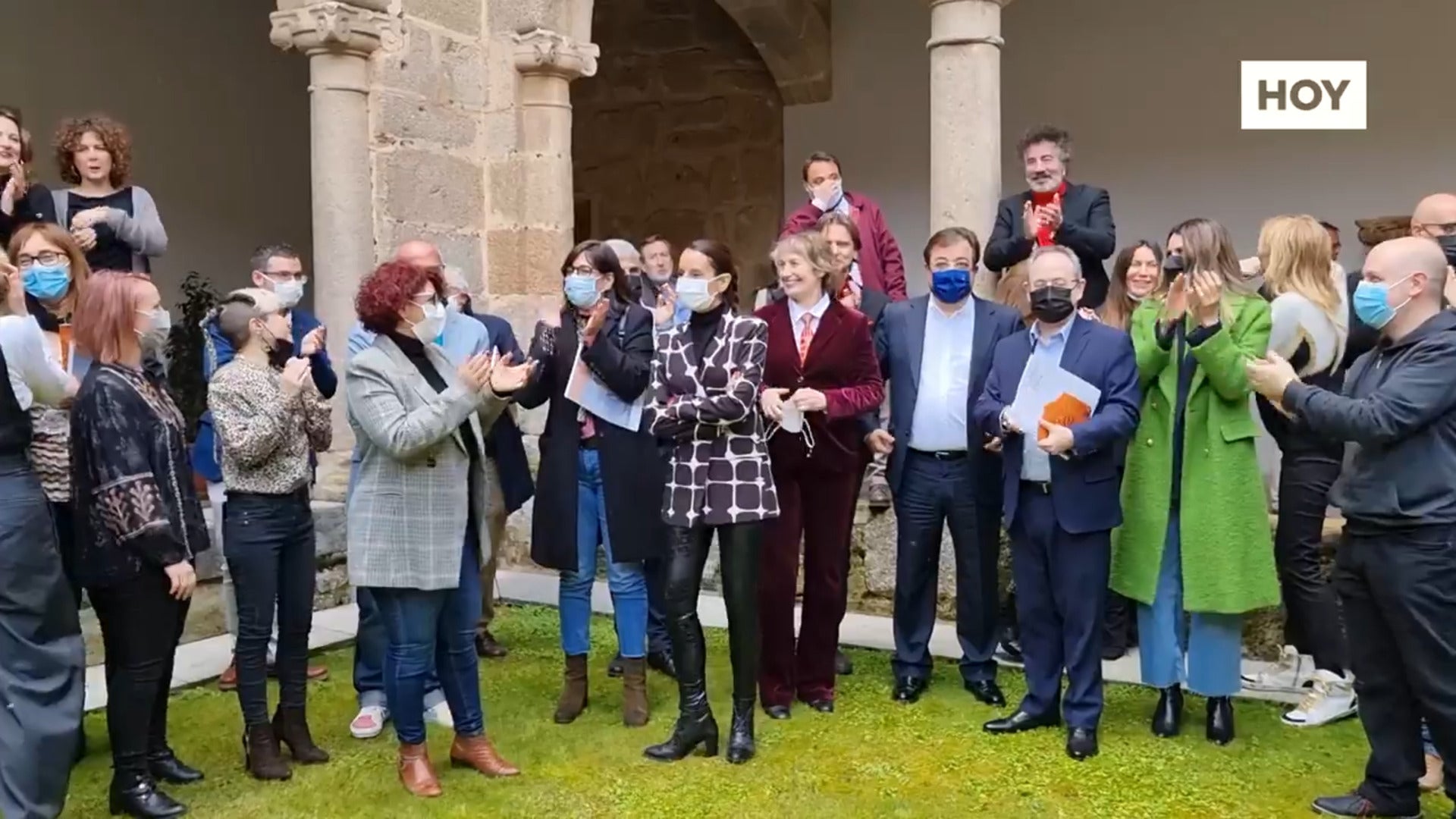​Assumpta Serna, Elena Ballesteros, Agustín Jiménez y Carlos Sobera, en el Festival de Mérida de este verano​