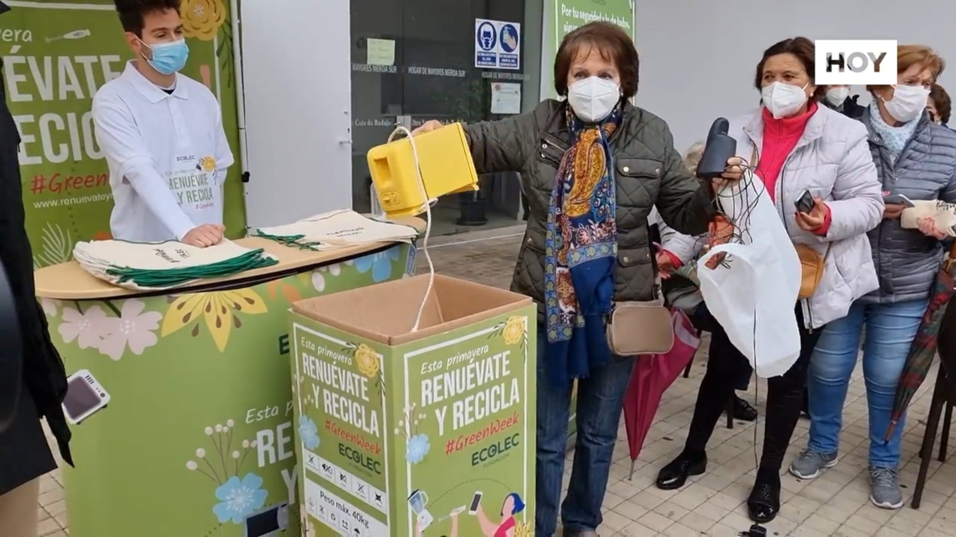 Los emeritenses pueden desprenderse de sus aparatos eléctricos para su reciclaje