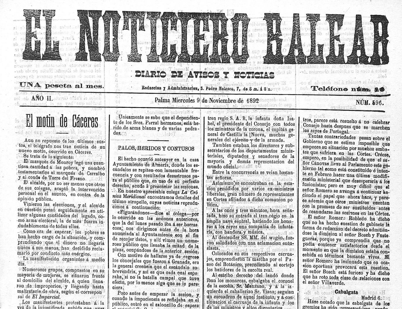 Los motines de los pobres de Cáceres exigiendo su herencia