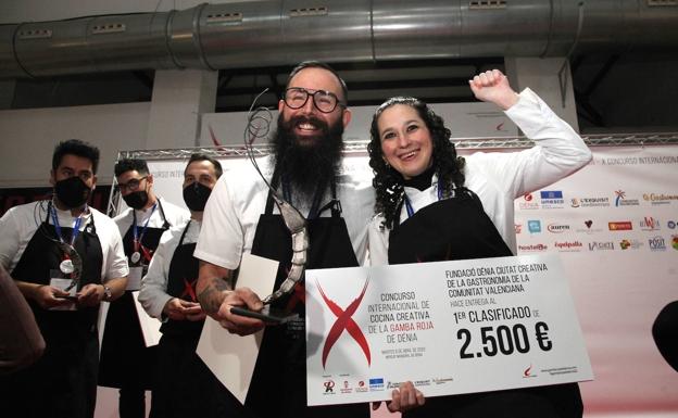 El cocinero extremeño Alberto Montes gana el Concurso de la Gamba Roja de Dénia
