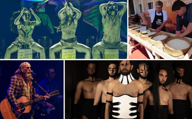 Los ritmos de Mayumana y el Guoman ponen la banda sonora a un fin de semana muy quesero