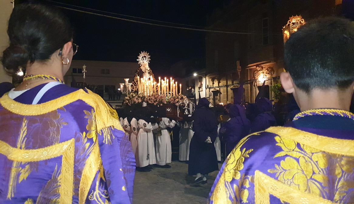 El Jueves Santo tuvo como protagonistas a la Dolorosa y al Nazareno