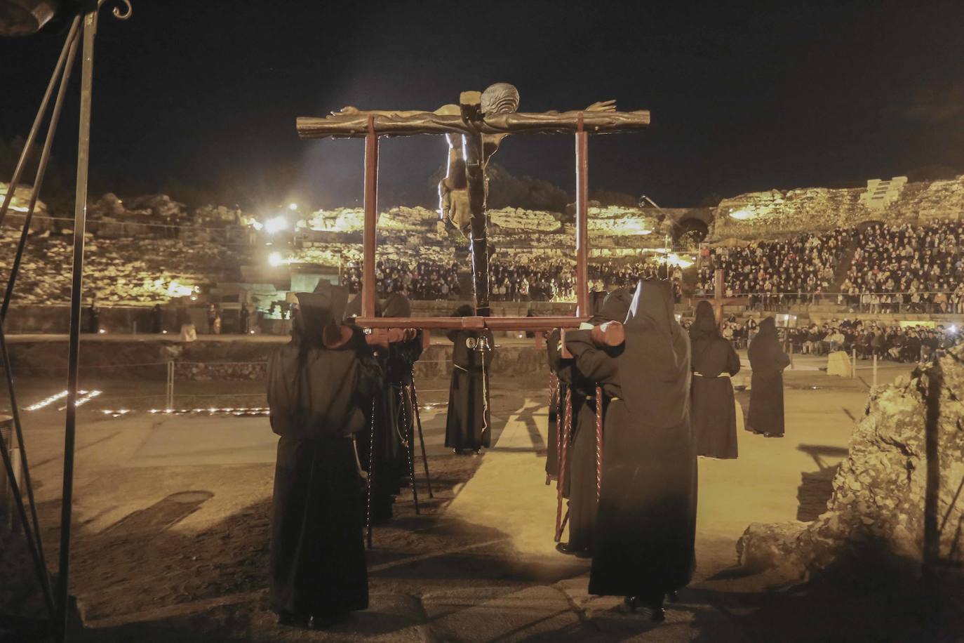 Vía Crucis en el Anfiteatro, el momento más esperado de la Semana Santa de Mérida