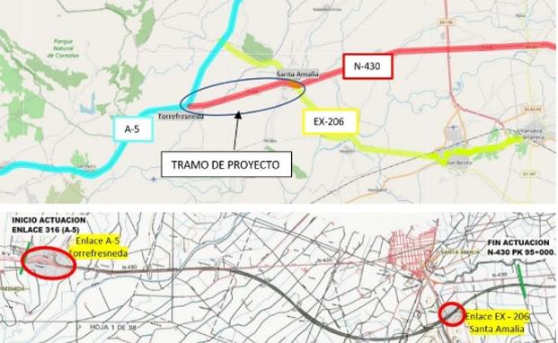 Formalizado por 1,6 millones la redacción del proyecto de la A-43 entre Torrefresneda y Santa Amalia