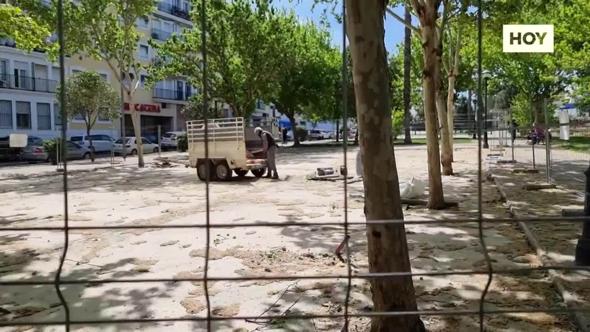 Renovación en el parque del acueducto de San Lázaro