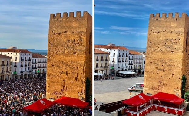 La despedida del Womad cambia la foto monumental de Cáceres