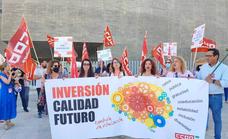 Trabajadores de la Educación se concentran en Mérida exigiendo diálogo y negociación colectiva