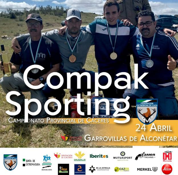 Manuel Cordero, campeón provincial de Cáceres de Compak Sporting