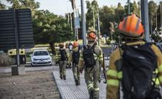 El Infoex y los bomberos de Badajoz apagan un incendio cerca de El Faro