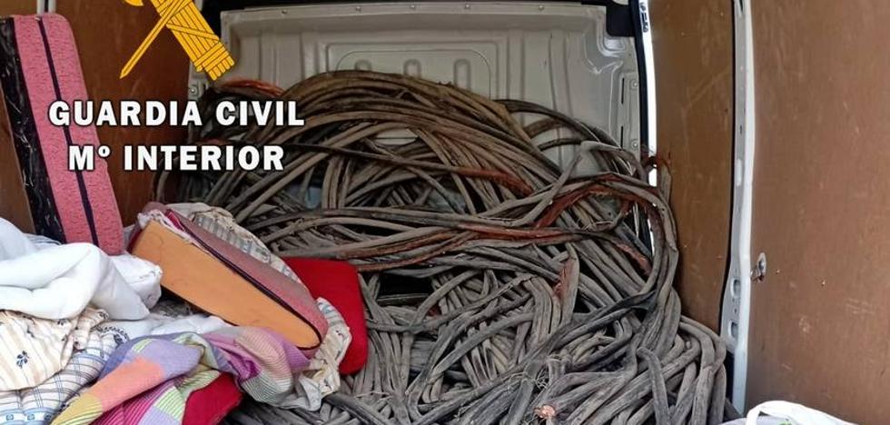 La banda que robaba cobre sustrajo más de 3.500 kilos de cable