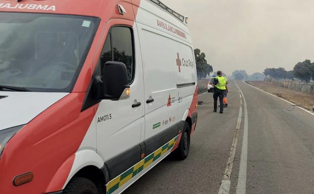 Controlado el incendio forestal declarado este miércoles en el término municipal de Badajoz