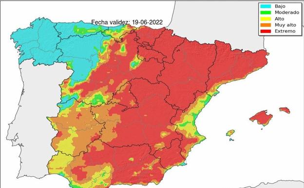 Baja el nivel de riesgo de incendios en la región, aunque todavía hay varias zonas en alerta extrema