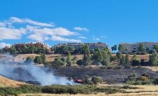 El Paseo Alto de Cáceres sufre dos incendios de pastos consecutivos