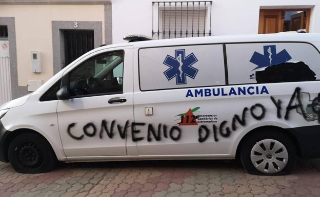 Los sindicatos rechazan los actos vandálicos en las ambulancias y piden que se desbloquee el convenio