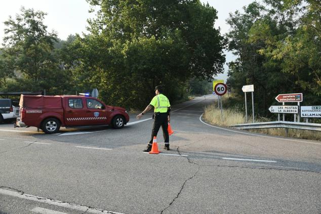 Fotos del incendio en Las Hurdes