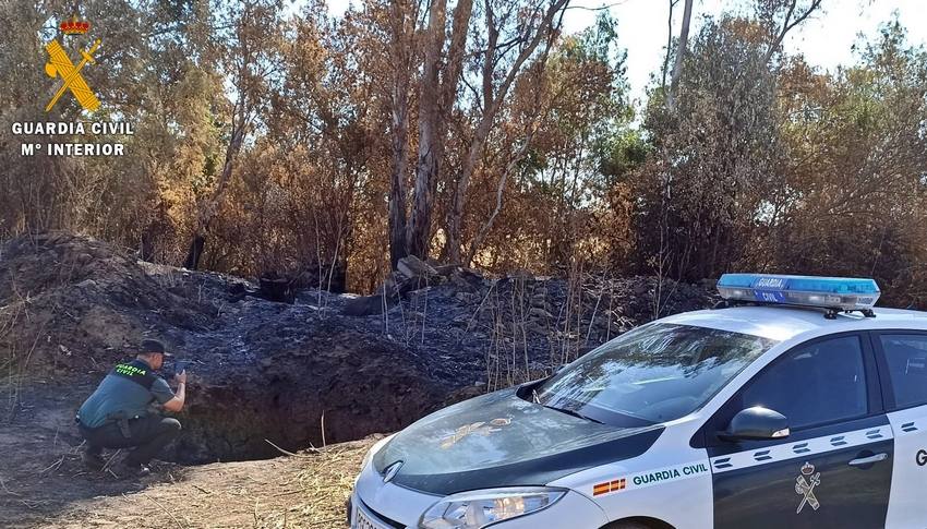 La Guardia Civil investiga a varios autores por la quema de 273 hectáreas