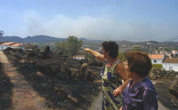 Los principales megaincendios que ha padecido Extremadura