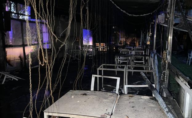 Robo y fuego en el restaurante La Isla de Plasencia