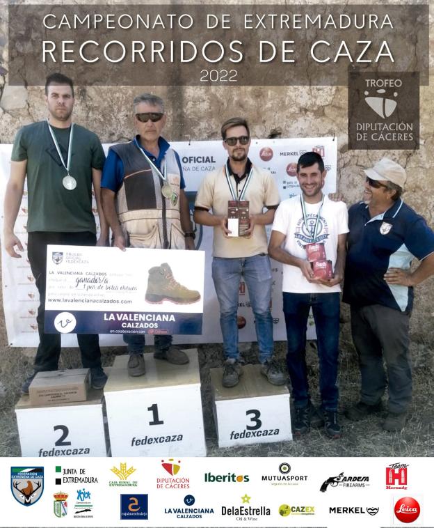 Ángel Gordillo, campeón absoluto de Recorridos de Caza de Extremadura