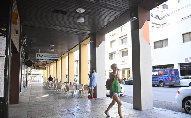 El Ayuntamiento de Badajoz renovará el techo de los soportales de Juan Carlos I