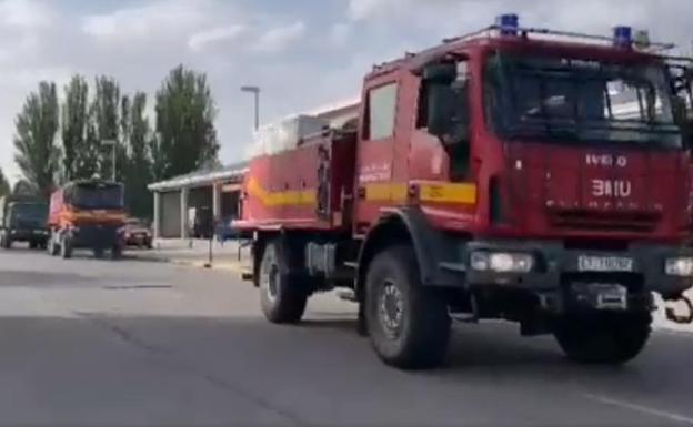 La UME envía efectivos para intervenir en el incendio de Sierra de Gata