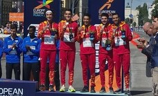 Yago Rojo bronce por equipos en la maratón del Europeo