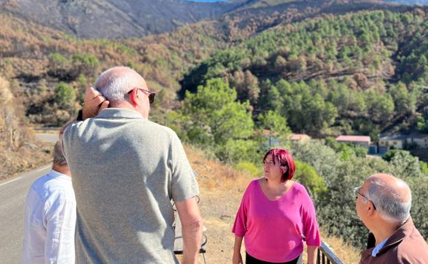 La restauración de Las Hurdes tras los incendios priorizará trabajos en zonas con fuertes pendientes