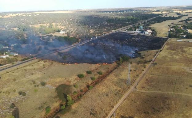 El Plan Infoex trabaja en 11 incendios forestales esta semana en Extremadura, con 22 hectáreas afectadas