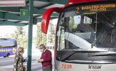 Los viajeros de cuatro líneas de autobús en Extremadura tendrán descuentos del 50%